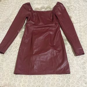 Pleather Dress